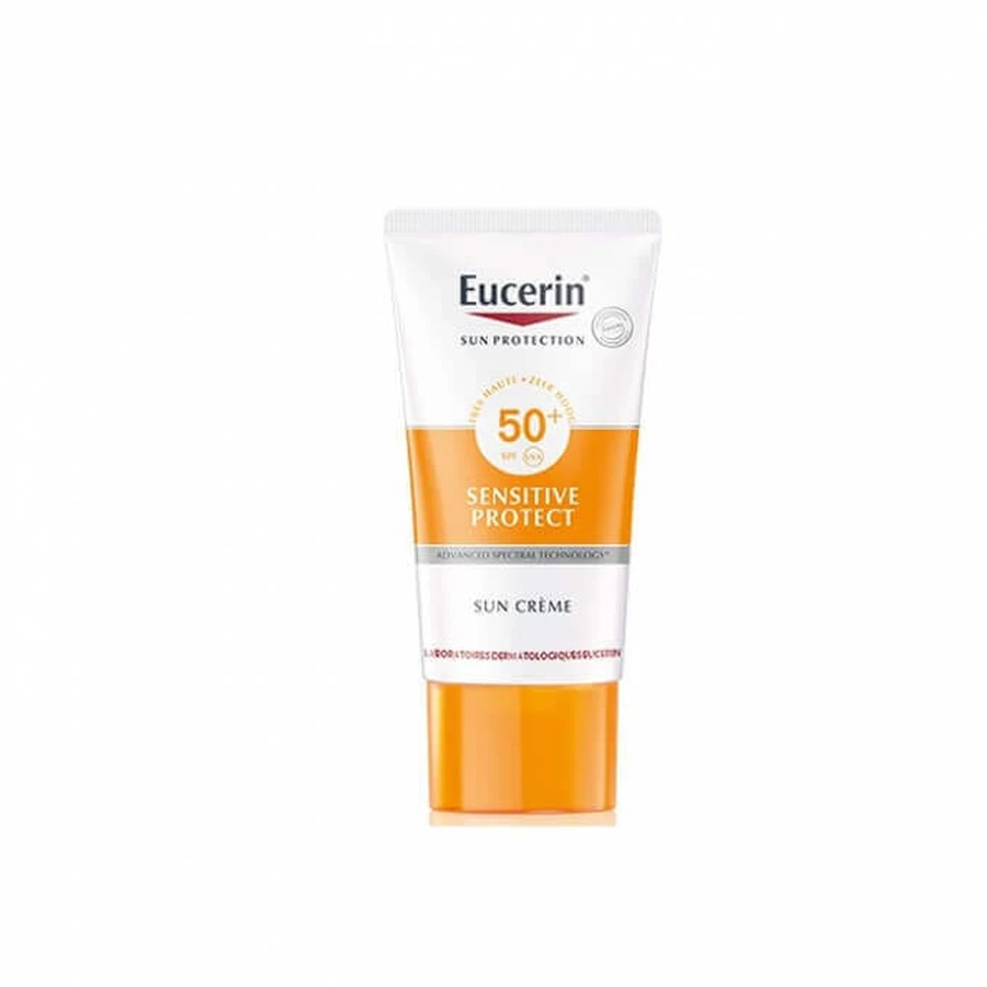 Eucerin Sensitive Protect Сонцезахисний крем для обличчя SPF 50+, 50 мл: ціни та характеристики