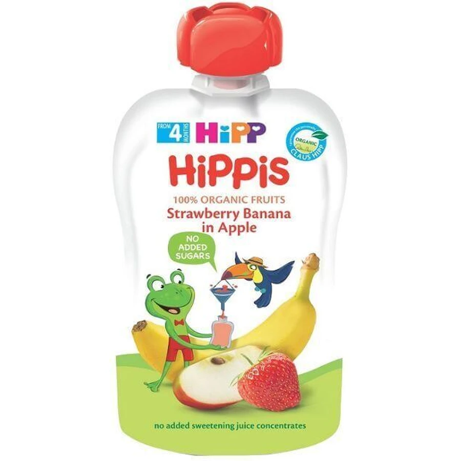 HiPP BIO 100% фрукты Яблоко-Банана-Ягода 100 г: цены и характеристики