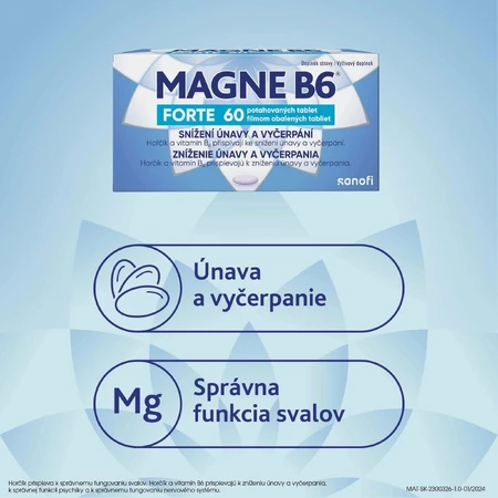 Магне B6 Форте Sanofi Magne B6 Forte таблетки №60: цены и характеристики