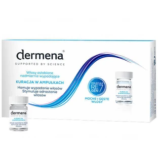 Набор ампул Dermena Hair Care против выпадения волос, 15 шт. по 5 мл