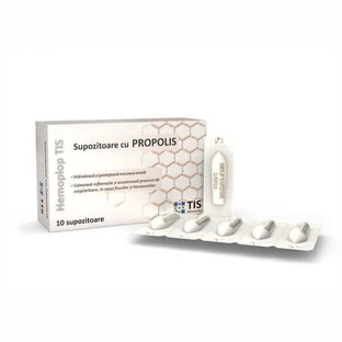 Супозиторії з прополісом Hemoplop Tis, 10 пастилок, Tis Pharmaceutic