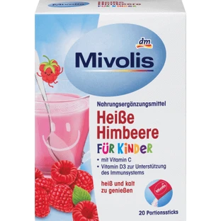 Mivolis Горячий кефир с малиной для детей, 100 г