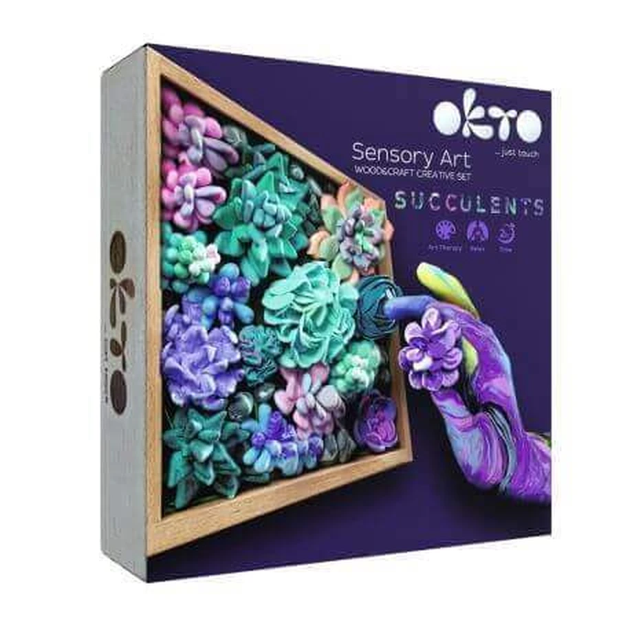 Суккуленты Wood&Craft, 21 x 21 см, +12 лет, Нежность, Окт: цены и характеристики