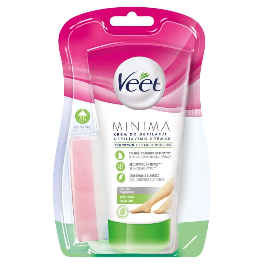 Veet Крем для депиляции тела с душем для сухой кожи, 135 мл: цены и характеристики