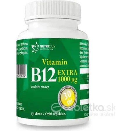 NUTRICIUS Витамин B12 EXTRA 1000 г 1×30 табл, витамин B12: цены и характеристики