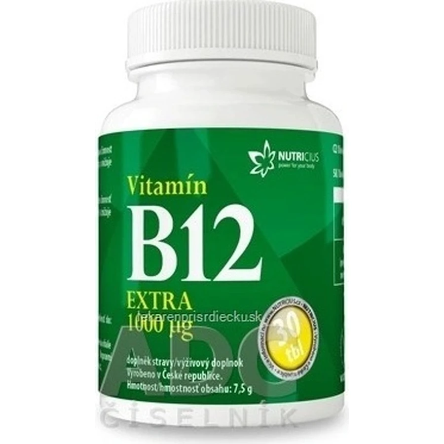 NUTRICIUS Витамин B12 EXTRA 1000 г 1×30 табл, витамин B12: цены и характеристики