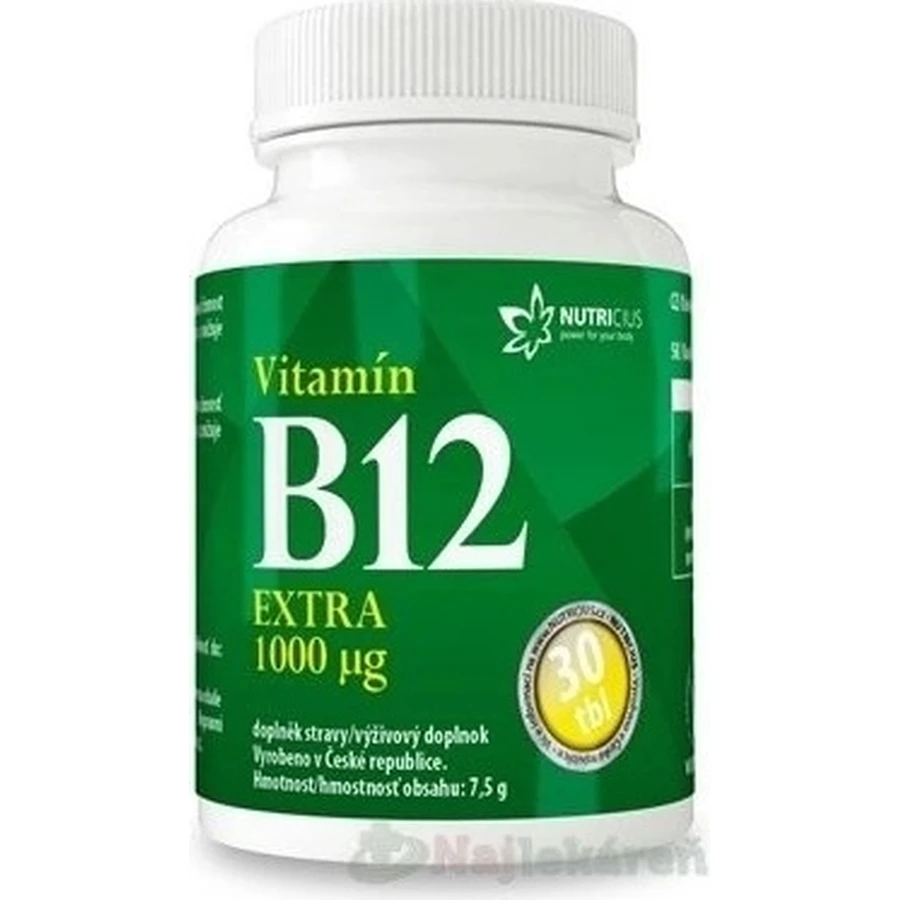 NUTRICIUS Витамин B12 EXTRA 1000 г 1×30 табл, витамин B12: цены и характеристики