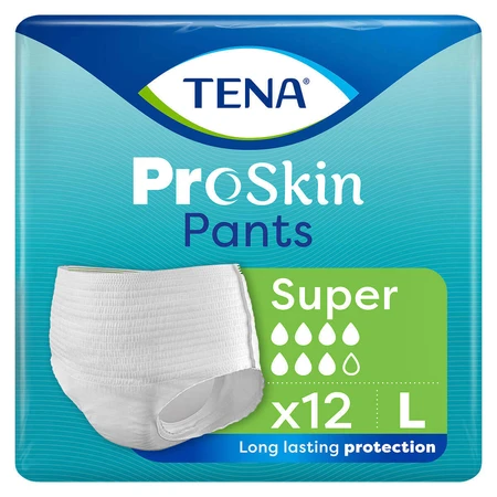 Tena Pants Proskin, трусики-хоники, размер L, 100-135 см, Super, 12 шт.: цены и характеристики