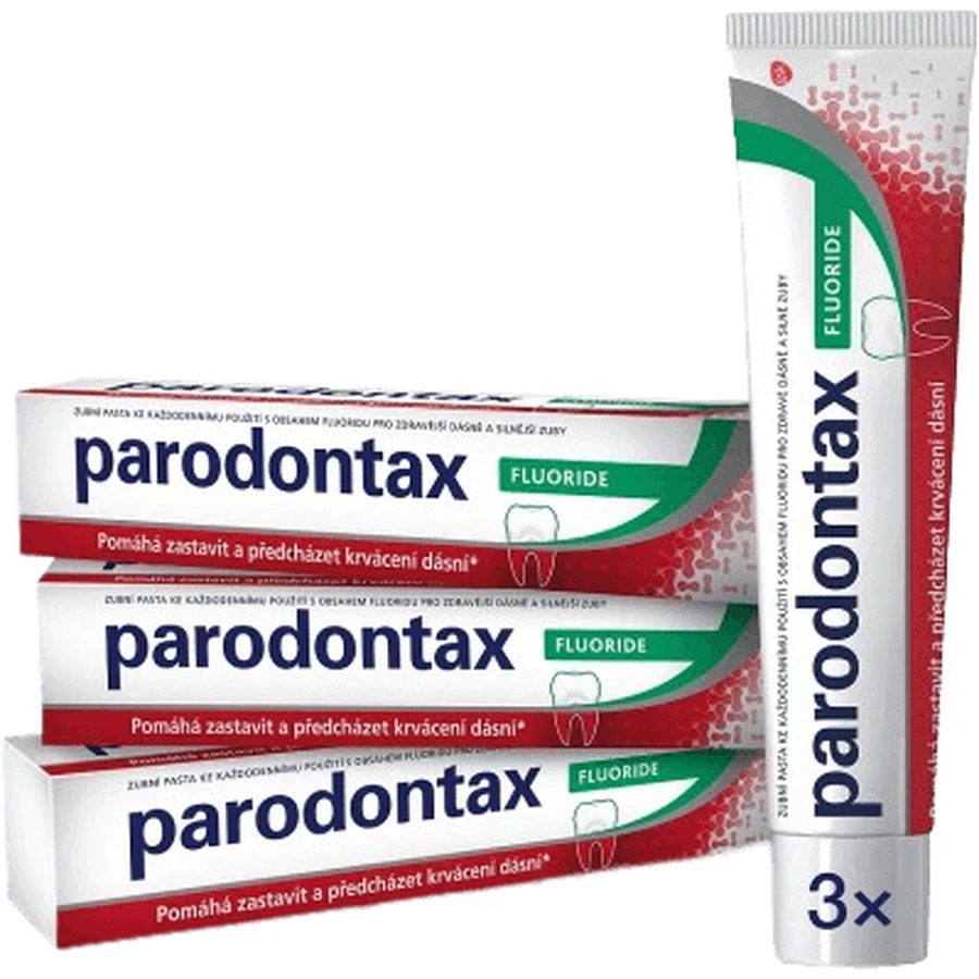 Зубная паста Parodontax Fluoride 3 x 75 мл: цены и характеристики
