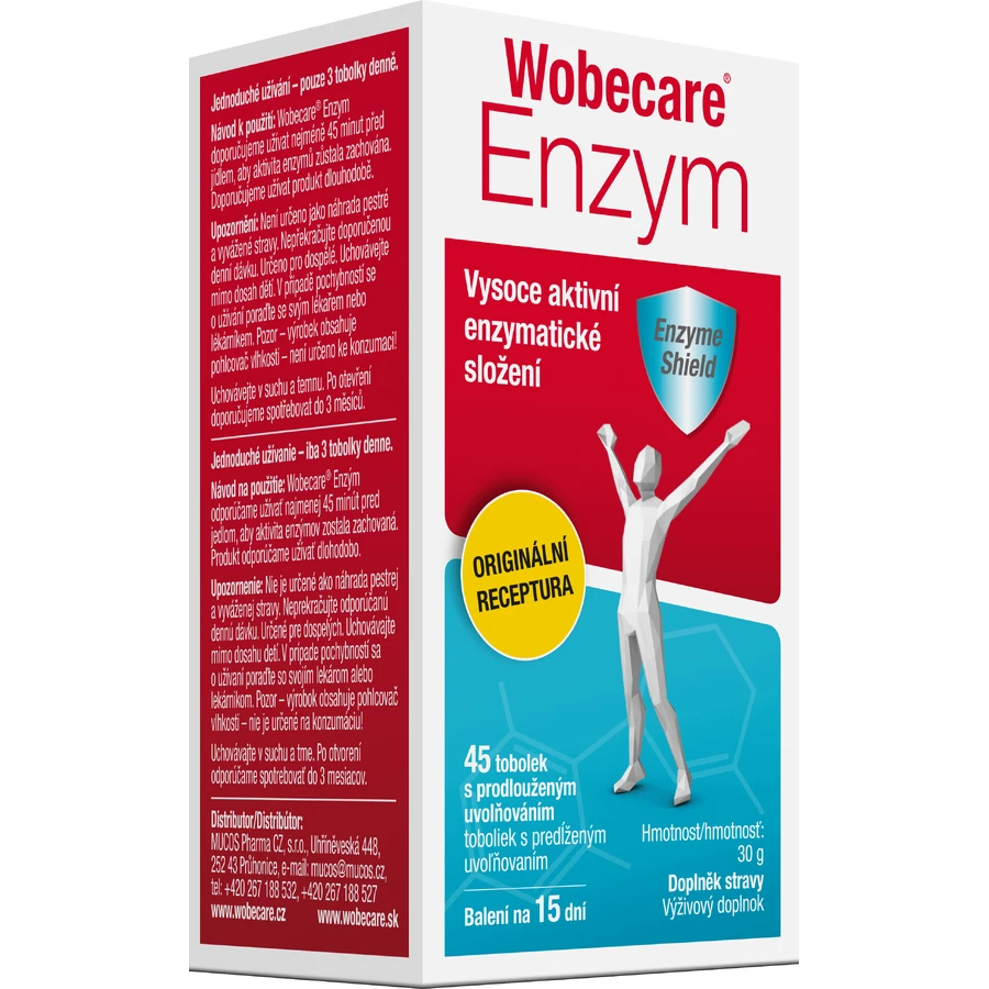 Wobecare Enzyme 45 капсул: ціни та характеристики
