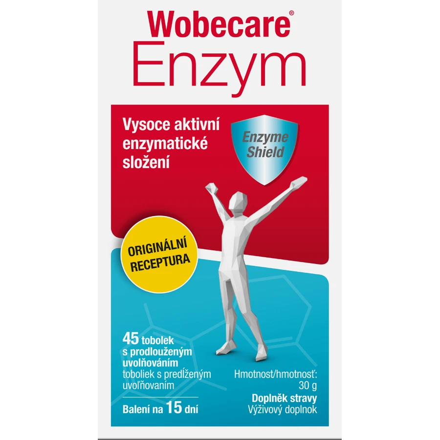 Wobecare Enzyme 45 капсул: ціни та характеристики