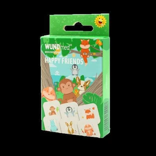 Детские пластыри Happy Friends, 10 штук, Wundmed