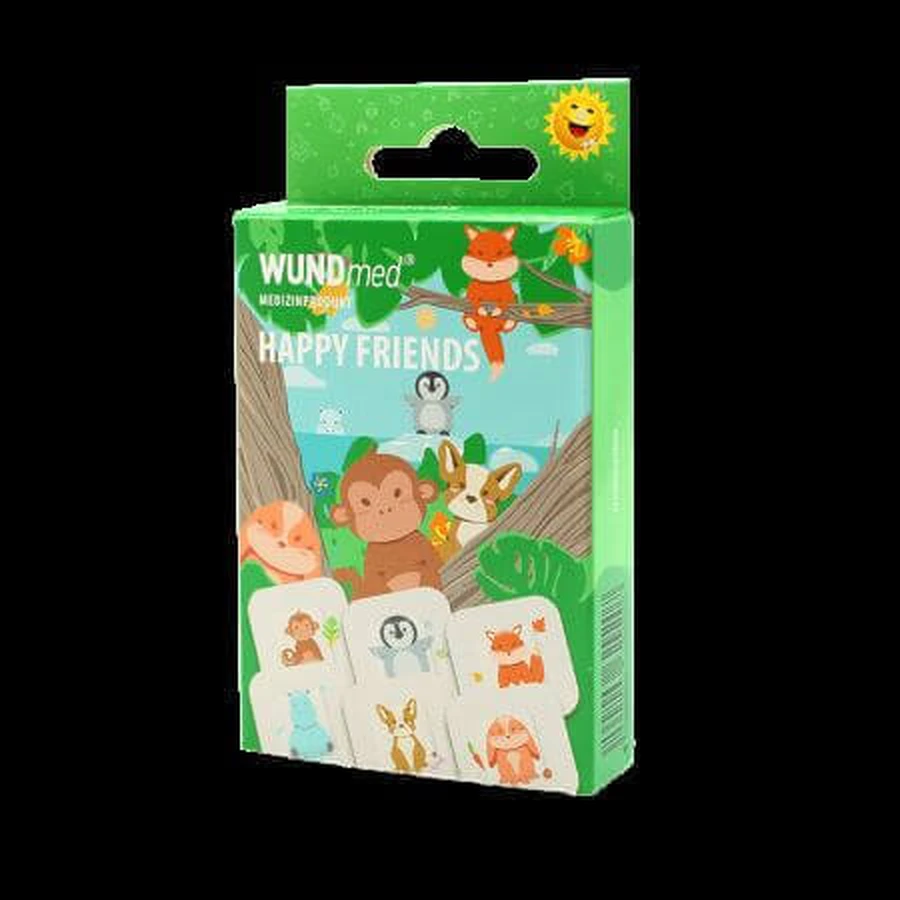 Детские пластыри Happy Friends, 10 штук, Wundmed: цены и характеристики