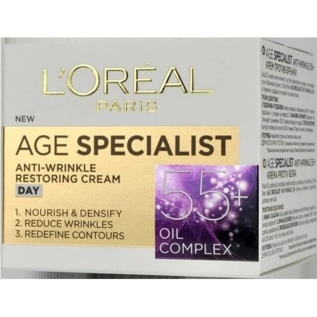 L´OREAL AGE SPECIALIST 55+ NON-GLOSS 1х50 мл, крем против морщин: цены и характеристики