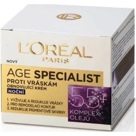 L´OREAL AGE SPECIALIST 55+ NON-GLOSS 1х50 мл, крем против морщин: цены и характеристики