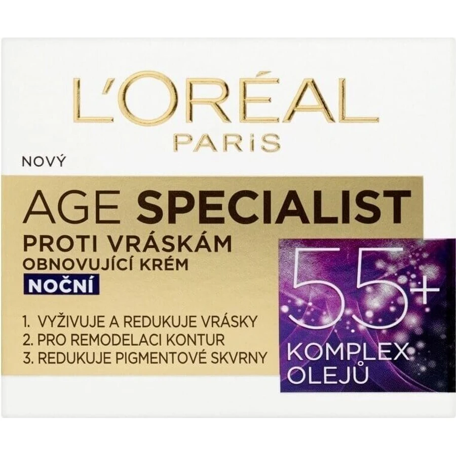 L´OREAL AGE SPECIALIST 55+ NON-GLOSS 1х50 мл, крем против морщин: цены и характеристики