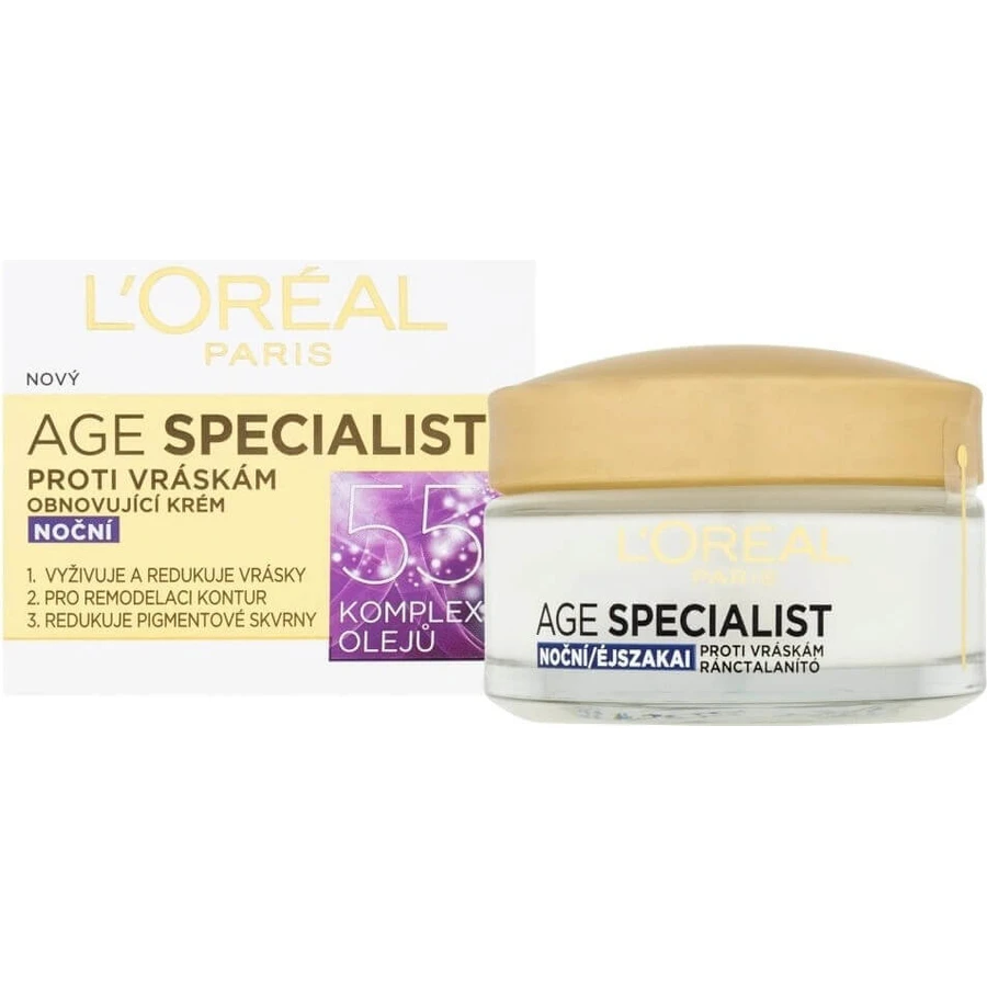 L´OREAL AGE SPECIALIST 55+ NON-GLOSS 1х50 мл, крем против морщин: цены и характеристики