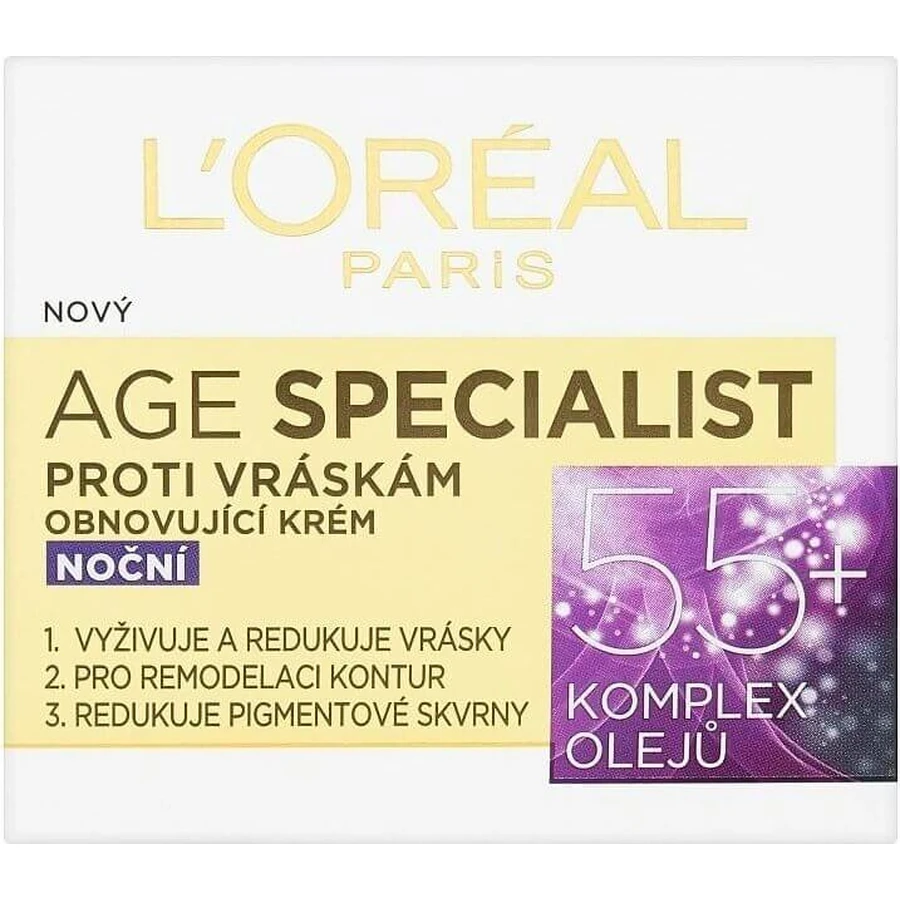 L´OREAL AGE SPECIALIST 55+ NON-GLOSS 1х50 мл, крем против морщин: цены и характеристики