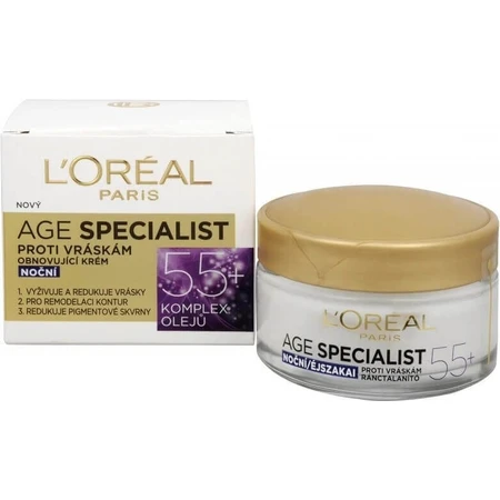 L´OREAL AGE SPECIALIST 55+ NON-GLOSS 1х50 мл, крем против морщин: цены и характеристики