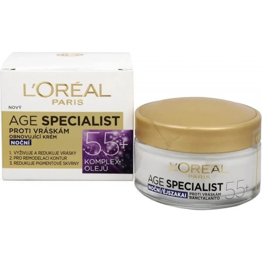 L´OREAL AGE SPECIALIST 55+ NON-GLOSS 1х50 мл, крем против морщин: цены и характеристики