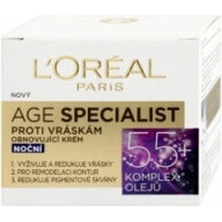 L´OREAL AGE SPECIALIST 55+ NON-GLOSS 1х50 мл, крем против морщин: цены и характеристики