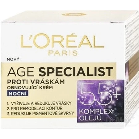 L´OREAL AGE SPECIALIST 55+ NON-GLOSS 1х50 мл, крем против морщин: цены и характеристики