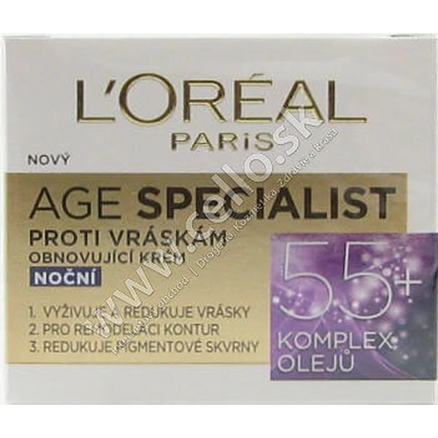 L´OREAL AGE SPECIALIST 55+ NON-GLOSS 1х50 мл, крем против морщин: цены и характеристики