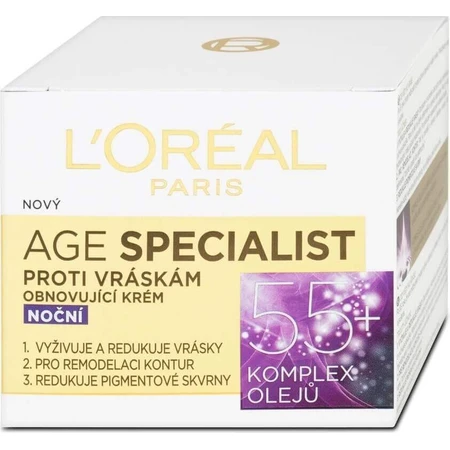 L´OREAL AGE SPECIALIST 55+ NON-GLOSS 1х50 мл, крем против морщин: цены и характеристики