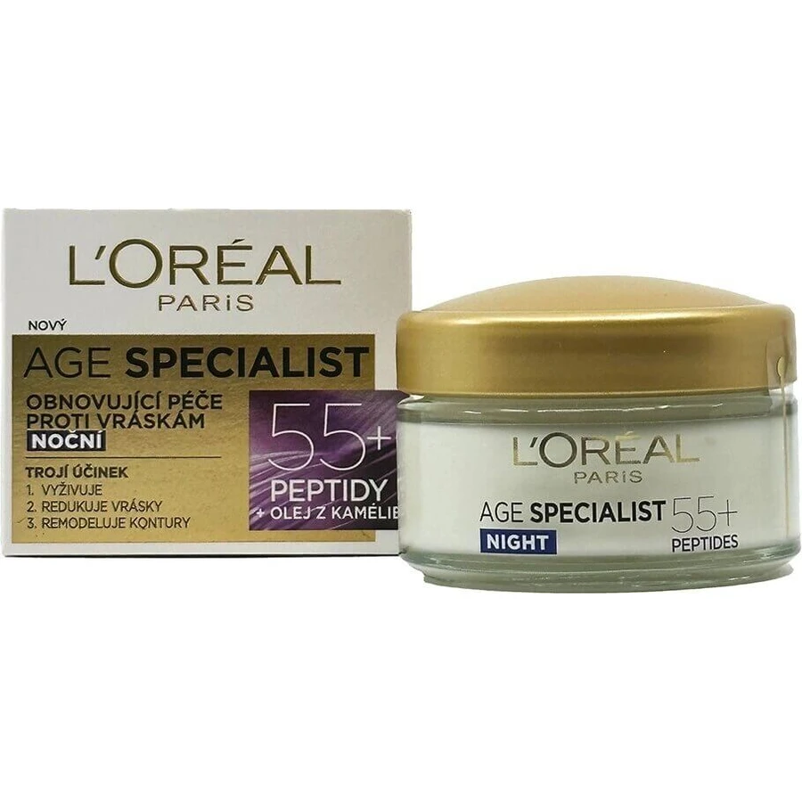 L´OREAL AGE SPECIALIST 55+ NON-GLOSS 1х50 мл, крем против морщин: цены и характеристики