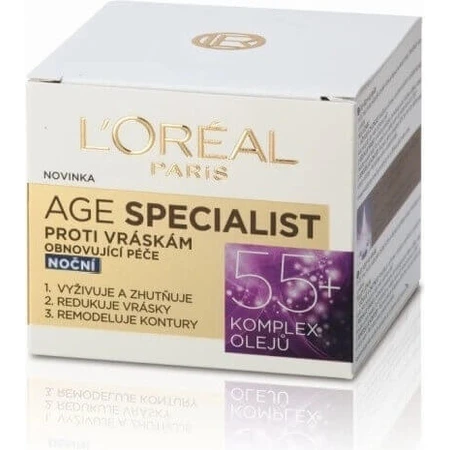 L´OREAL AGE SPECIALIST 55+ NON-GLOSS 1х50 мл, крем против морщин: цены и характеристики