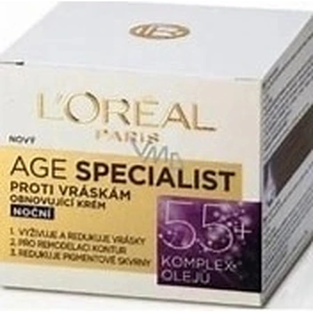 L´OREAL AGE SPECIALIST 55+ NON-GLOSS 1х50 мл, крем против морщин: цены и характеристики