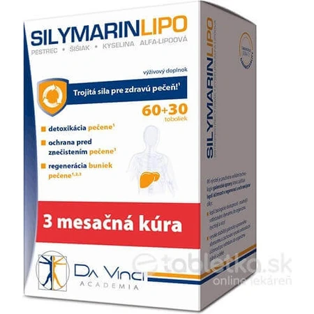 DA VINCI Силимарин LIPO 60+30 табл 1×60+30 табл, пищевая добавка: цены и характеристики