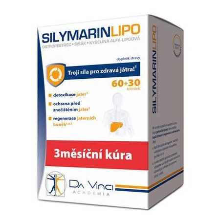 DA VINCI Силимарин LIPO 60+30 табл 1×60+30 табл, пищевая добавка: цены и характеристики