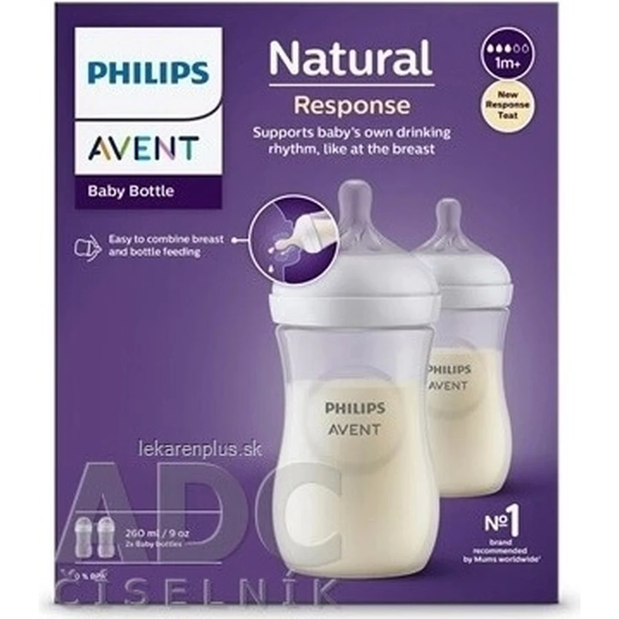 Philips AVENT Faa Natural Response 260 мл, 1м+ 2 шт 1×2 шт, faka: цены и характеристики