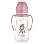 Canpol Babies Easy Start, пляшечка з широким горлом, з ручками, Bonjur Paris, рожева, від 12 місяців, 300 мл: ціни та характеристики