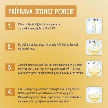Сунар млієна каа з 8 пластівцями банан, яблуко 210 г: ціни та характеристики
