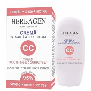 Успокаивающий и корректирующий крем CC, 50 г, Herbagen
