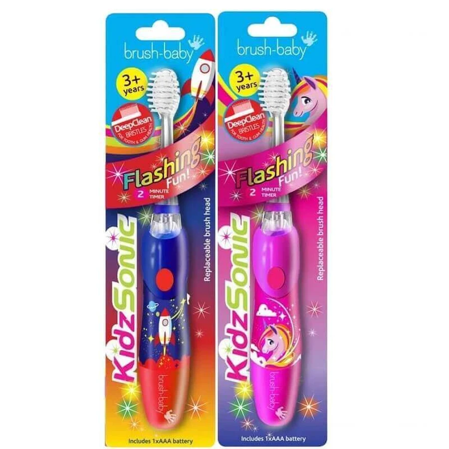 Электрическая зубная щетка, KidzSonic, 3-6 лет, Brush Baby: цены и характеристики