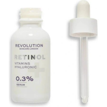 Сироватка Revolution Skincare 0,3% ретинол з вітамінами та гіалуроновою кислотою 1×1 шт.: ціни та характеристики