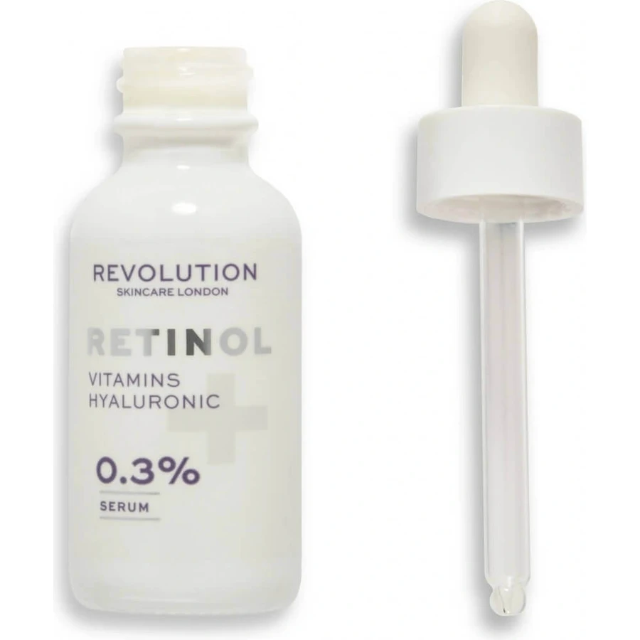 Сироватка Revolution Skincare 0,3% ретинол з вітамінами та гіалуроновою кислотою 1×1 шт.: ціни та характеристики