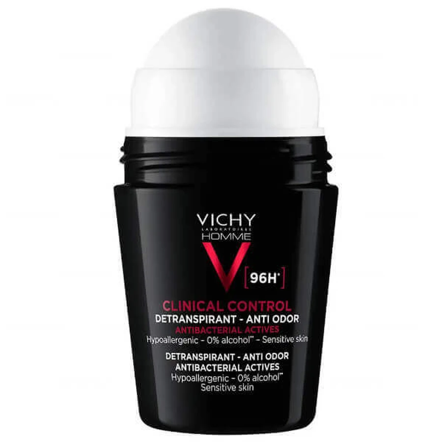 Vichy Homme Clinical Control 96H Антиперспірант роликовий для чоловіків, 50 мл: ціни та характеристики