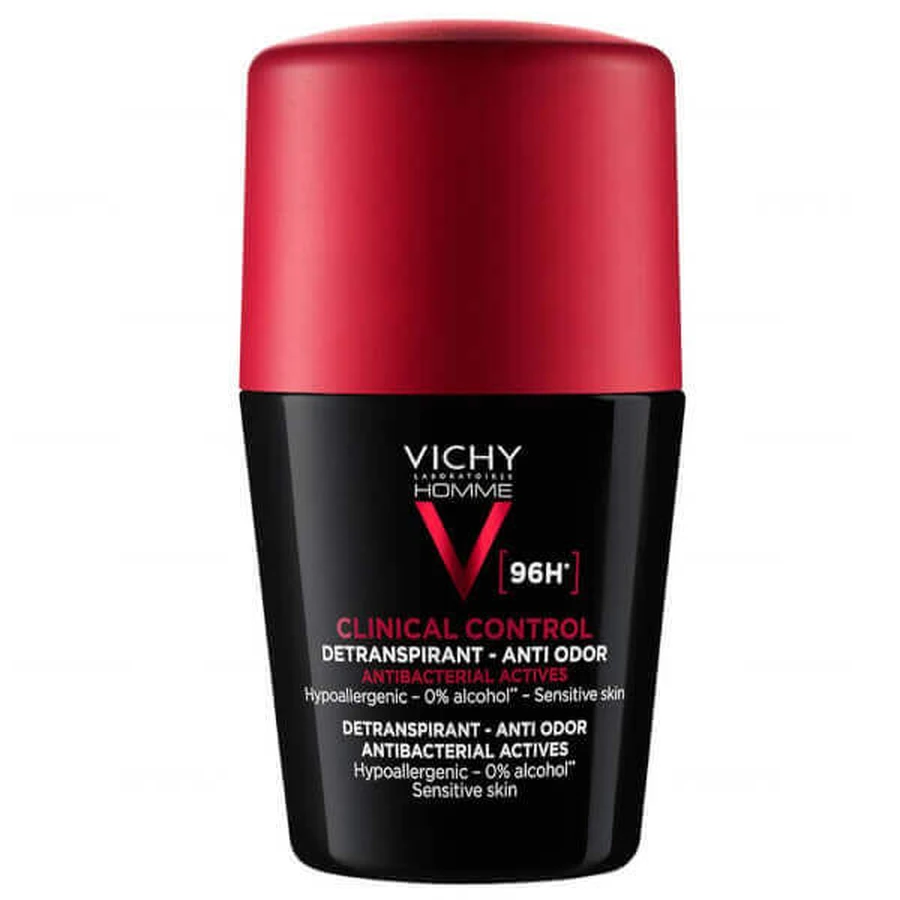 Vichy Homme Clinical Control 96H Антиперспірант роликовий для чоловіків, 50 мл: ціни та характеристики
