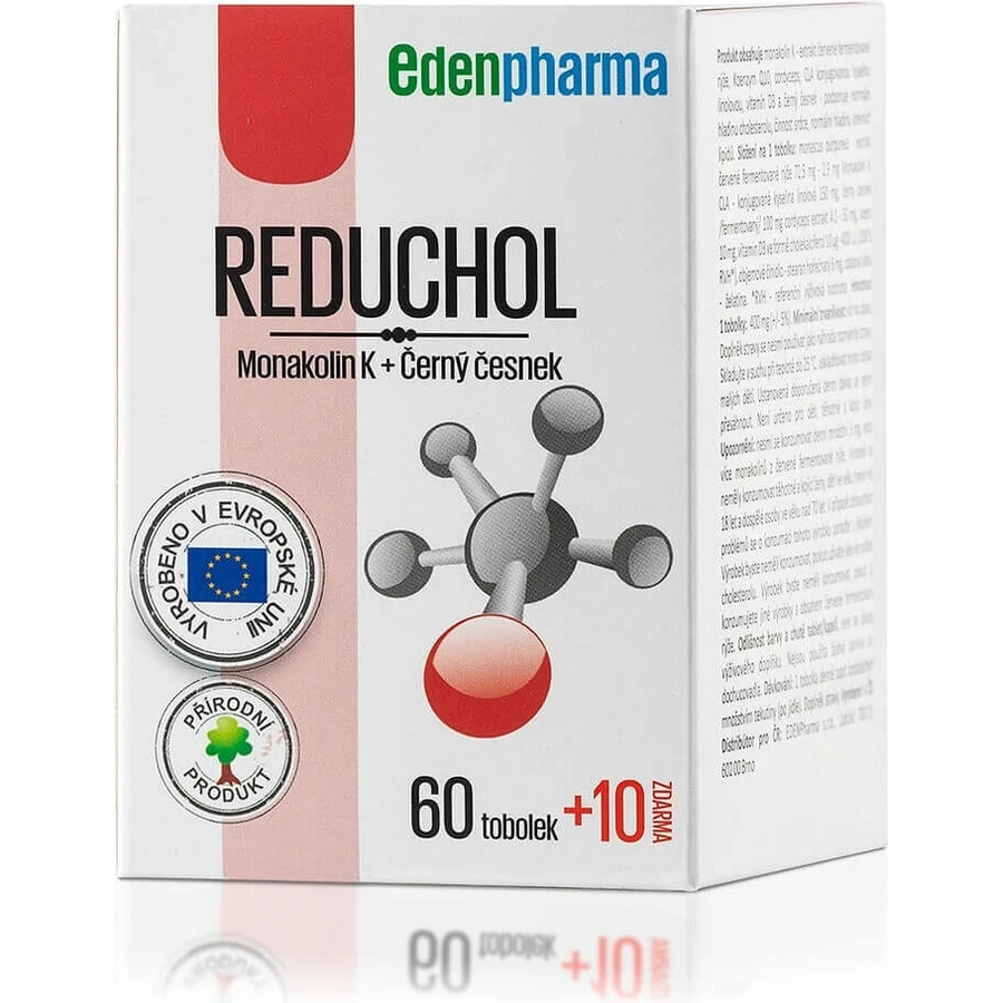 EDENPharma REDUCHOL 1×70 cps, пищевая добавка: цены и характеристики