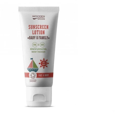 Woodenspoon Сонцезахисний лосьйон для тіла Baby & Family SPF50, 100 мл: ціни та характеристики