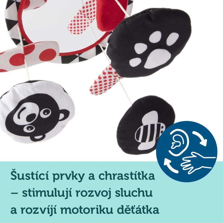 Canpol babies Контрастне газове колесо з мелодіями SENSORY: ціни та характеристики
