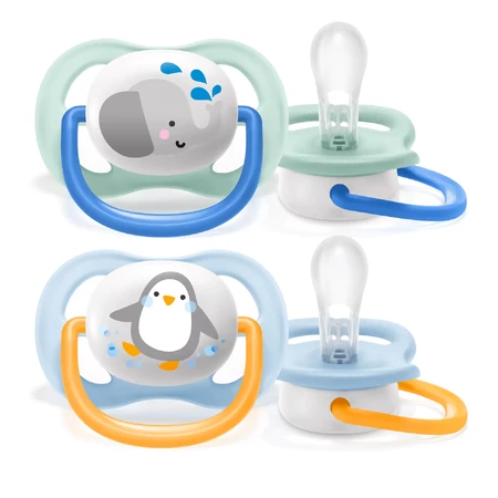 Avent Ultra Air, пустушка, силіконова, ортодонтична, для хлопчика, SCF080/05, 0-6 місяців, 2 пари: ціни та характеристики