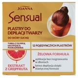 Joanna Sensual, эл. патчи для депиляции лица, с грейпфрутом, 12 шт.