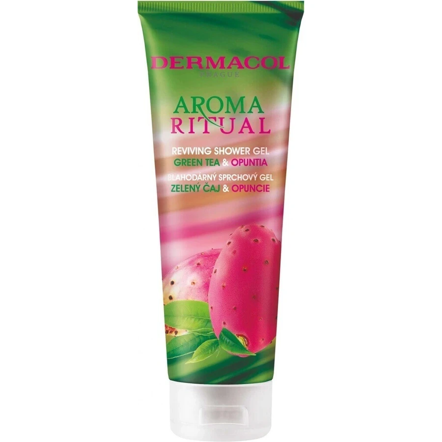 Гель для душу Dermacol Aroma Ritual Зелень і опунція 1×250 мл, зволожує шкіру: ціни та характеристики