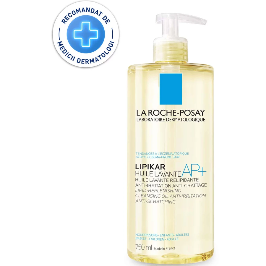 La Roche-Posay Lipikar AP+ Липидовосстанавливающее очищающее масло для сухой кожи с атопическими тенденциями, 750 мл: цены и характеристики