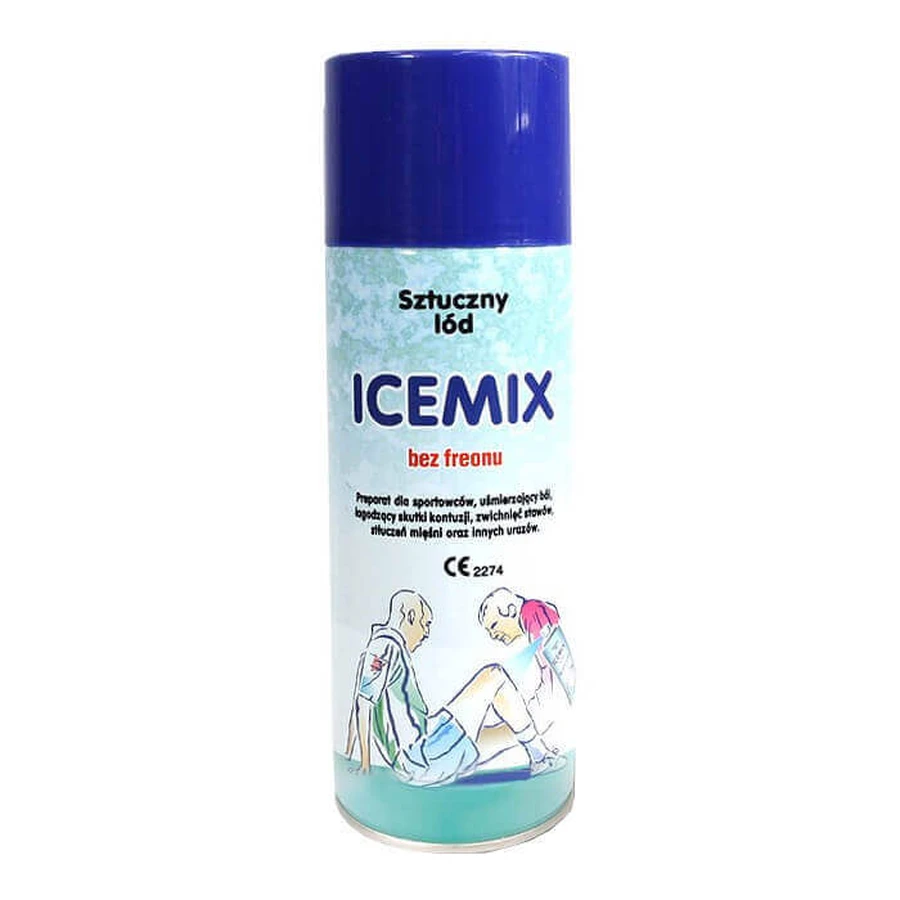 Icemix, Спрей для штучного льоду, препарат для спортсменів, 400 мл ДЕФЕКТ УПАКОВКИ: ціни та характеристики